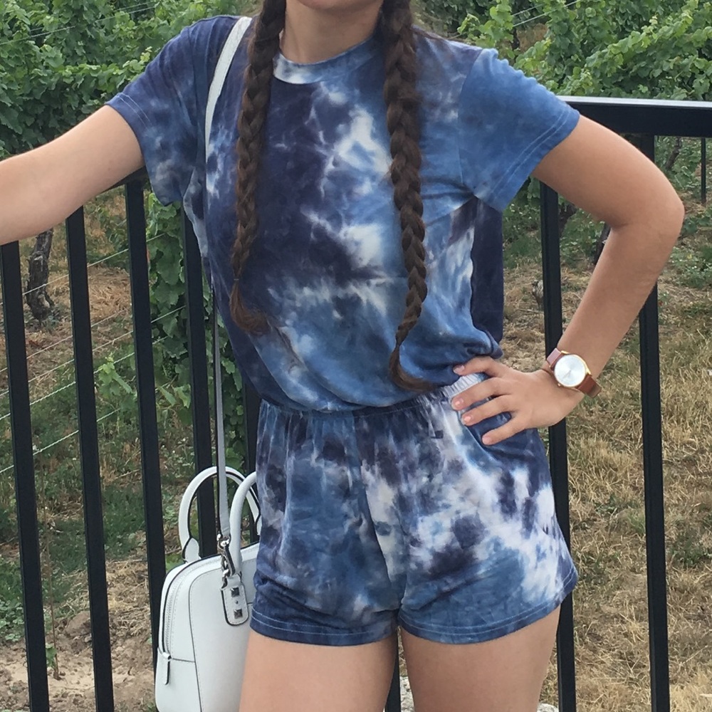 American Apparel Tye-Dye Romper